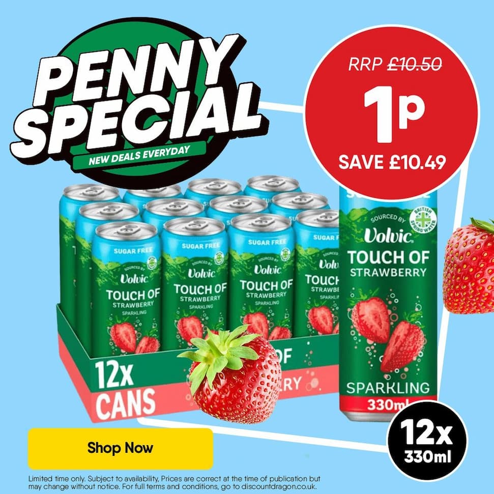 12 x Volvic 1p - RRP £1.50