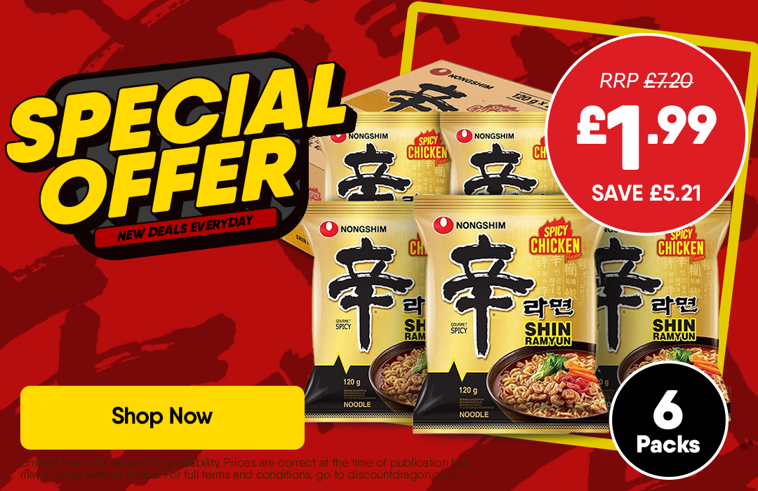 6 x 120g Nongshim ramyun packs £1.99