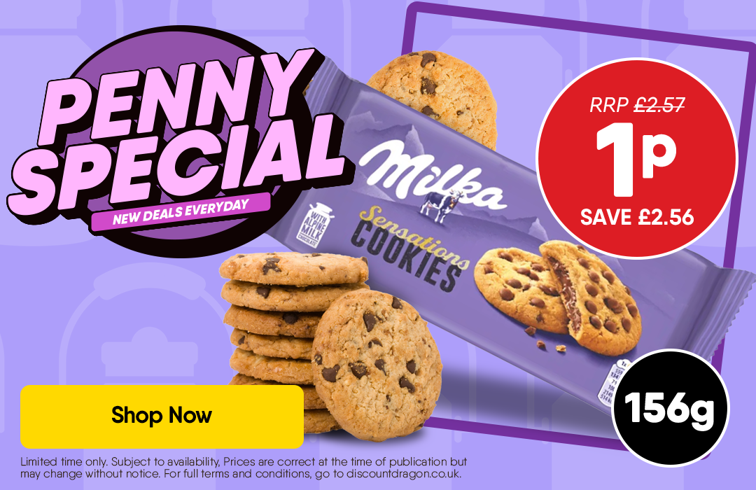 156g Milka Cookies 1p - RRP £2.57
