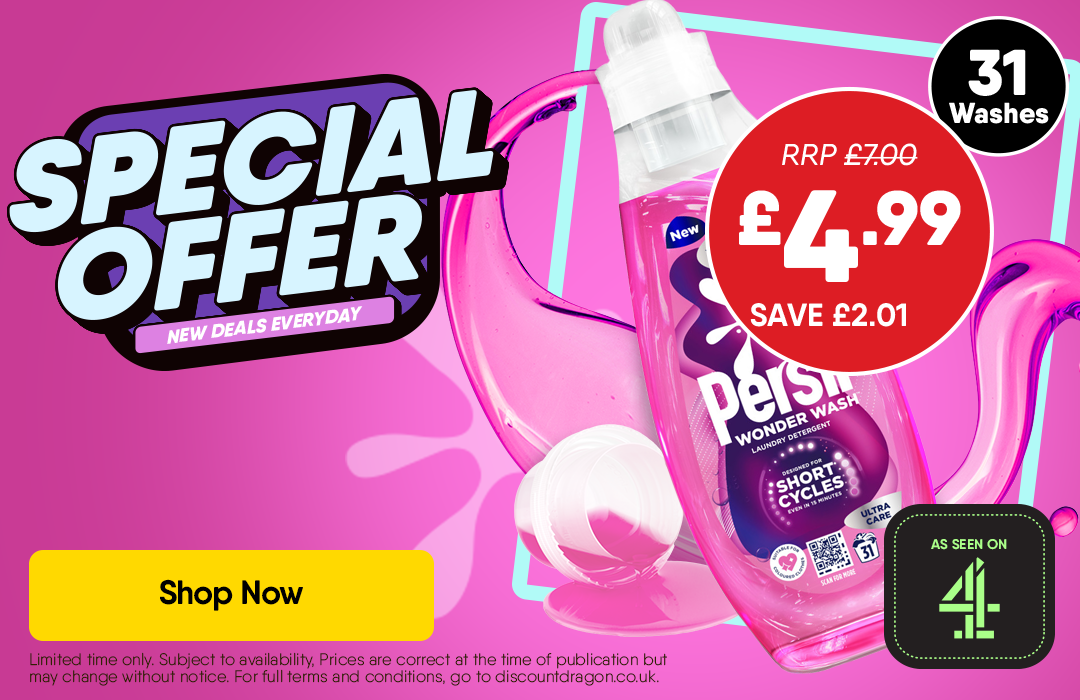 Persil Wonder Wash Bio Liquid Detergent £4.99