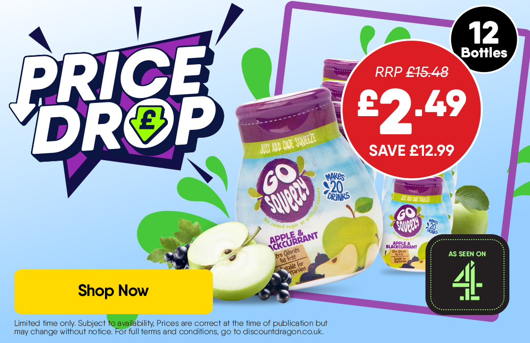 12 x Go Squeezy Drinks - £2.49