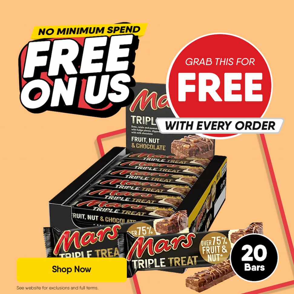20 x Mars triple treat bars free every order