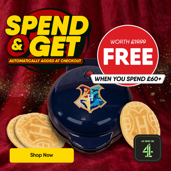Harry Potter Hogwarts Mini Waffle Maker FREE