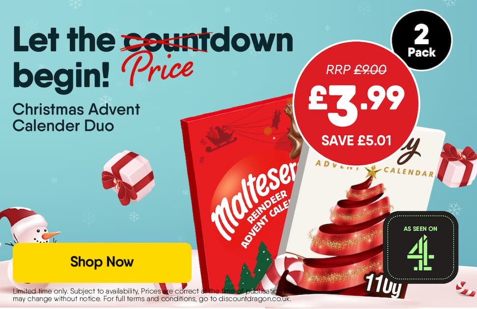 2 x Chocolate Advent Calendar £3.99