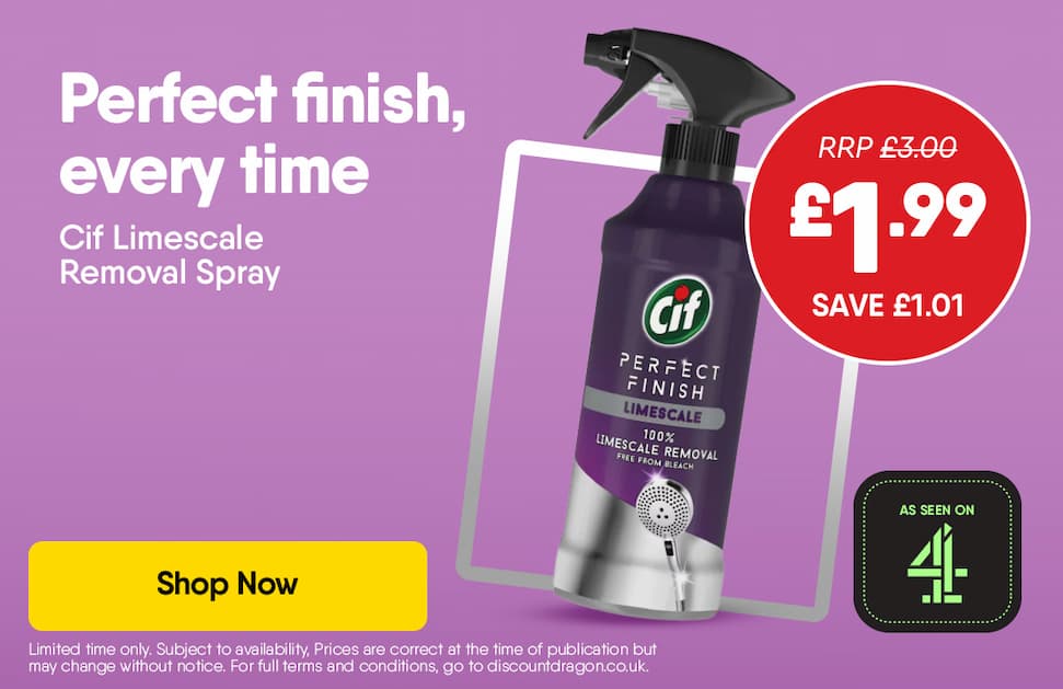 Cif Perfect Finish 100% Limescale Removal Spray £1.99