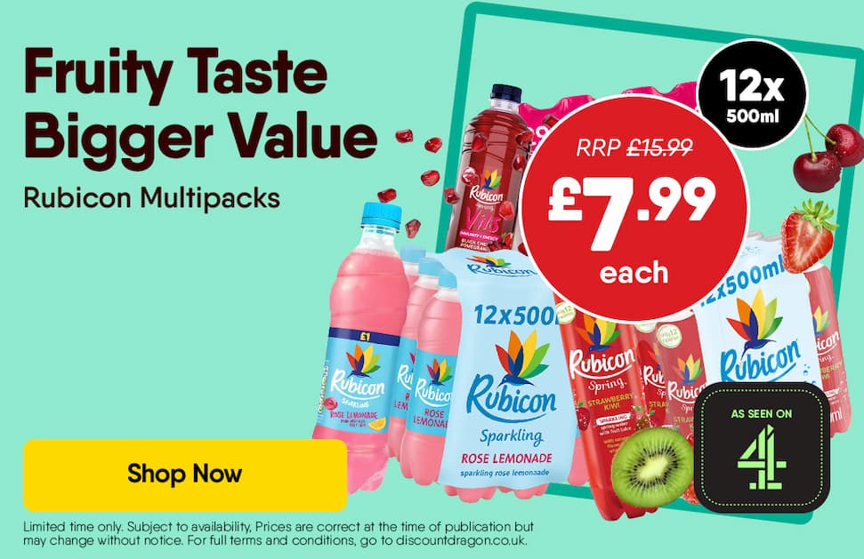 12 x Rubicon - £7.99