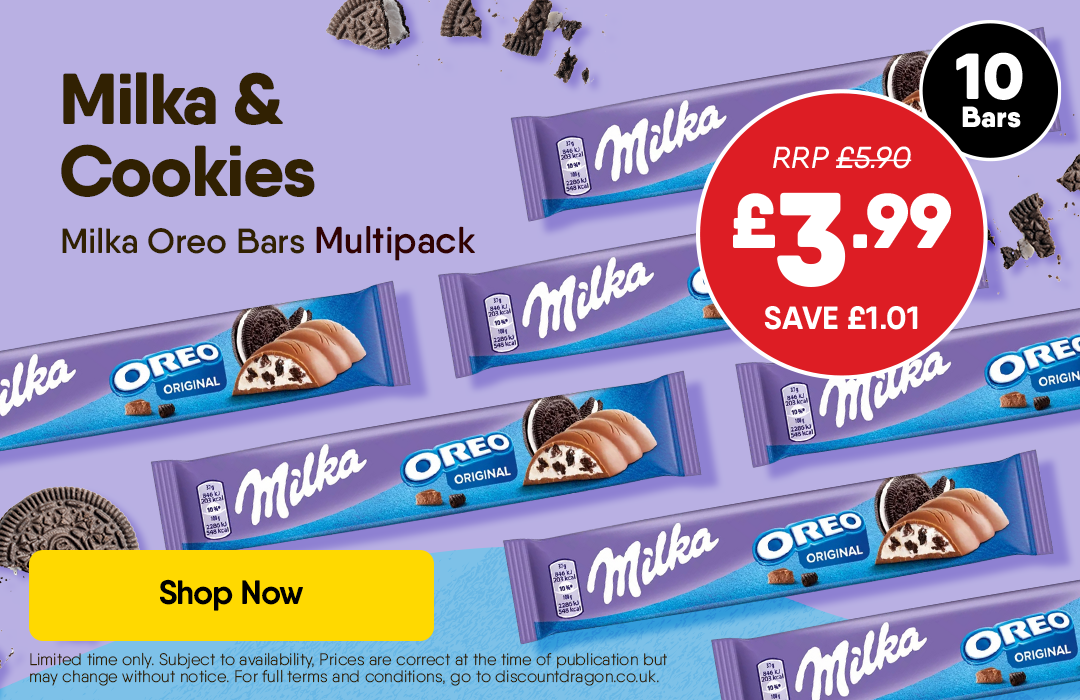 10 x Milka Oreo Chocolate Bars - £3.99