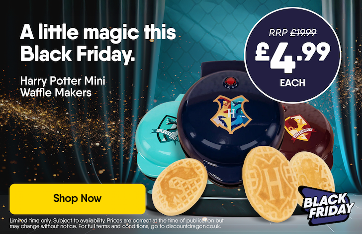 Harry Potter Hogwarts Mini Waffle Maker - £4.99