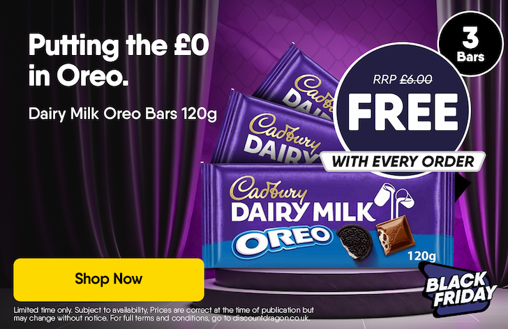3 x Cadbury Dairy Milk Oreo - FREE