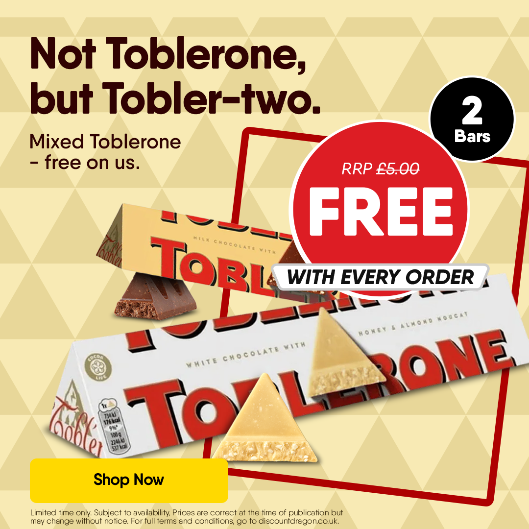 2 x Toblerone Chocolate Bar FREE