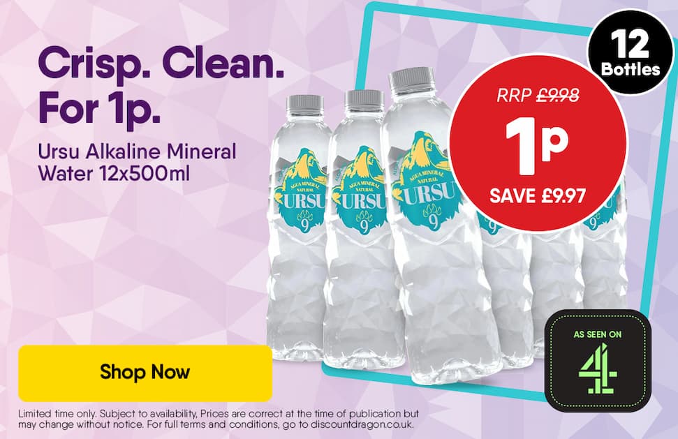 12 x Ursu Alkaline Natural Mineral Water - 1p