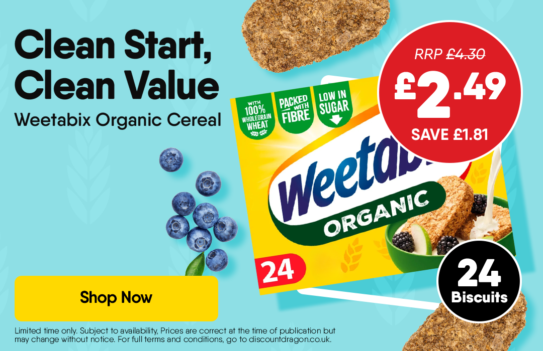 24 x Weetabix Organic Cereal - 2.49