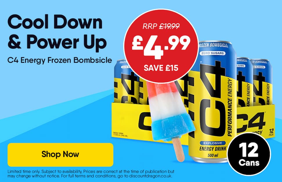 12 x C4 Energy Frozen Bombsicle Zero Sugar - 4.99