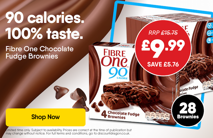 Fibre One Chocolate Fudge Brownies