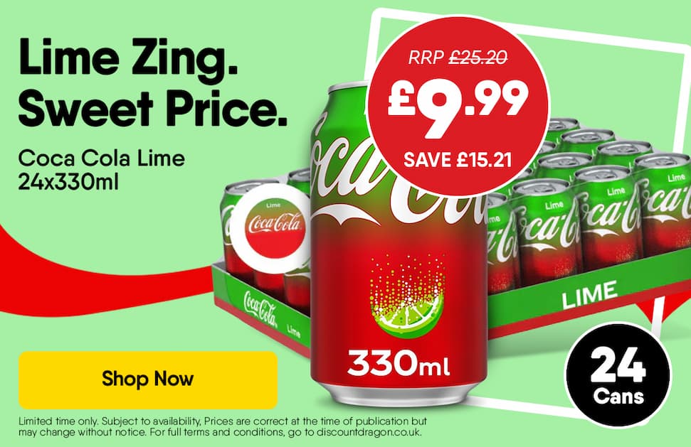 24 x Coca Cola Coke Lime Original - 9.99