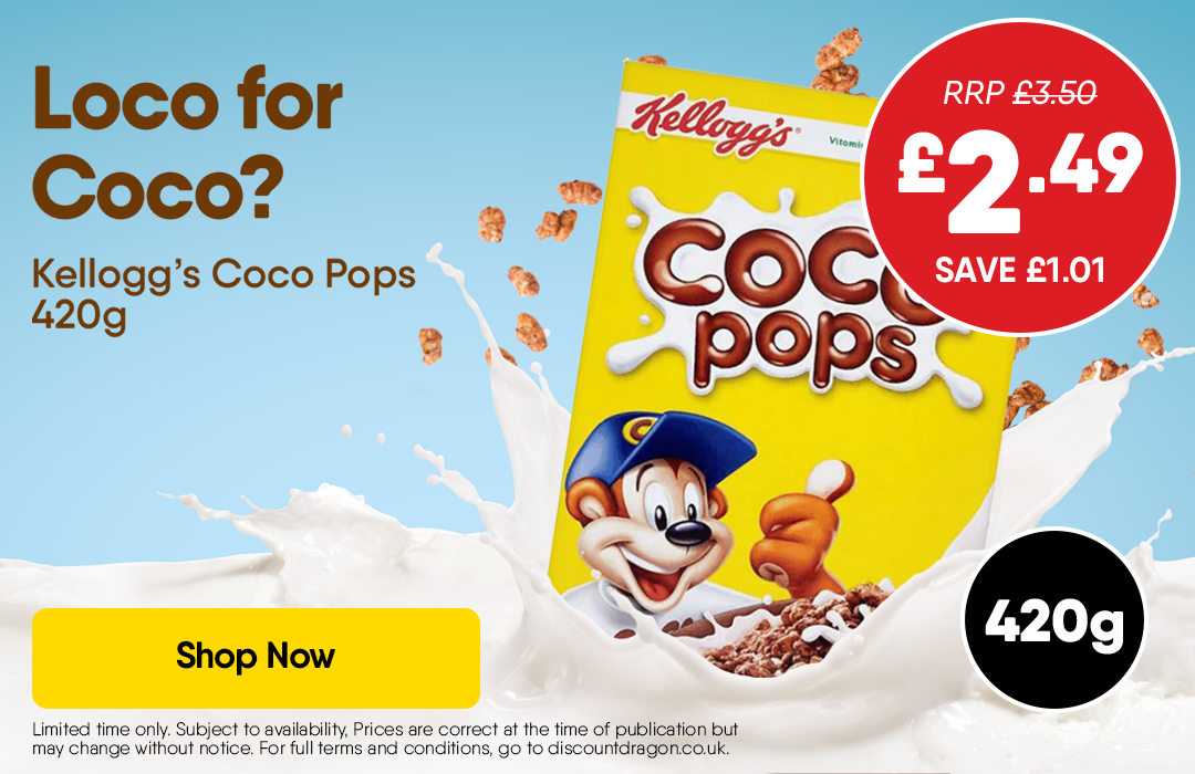 Kellogg's Coco Pops Chocolate Breakfast Cereal - £2.49