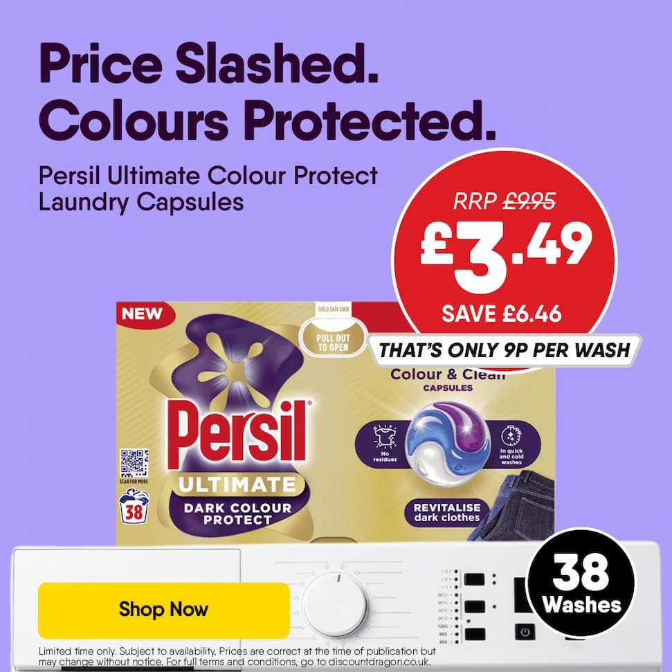 38 Washes Persil Ultimate Colour Protect Laundry Capsules - 3.49