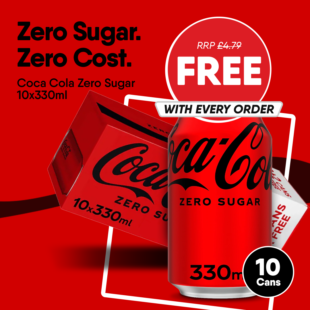 10 x Coca-Cola Zero Sugar - FREE