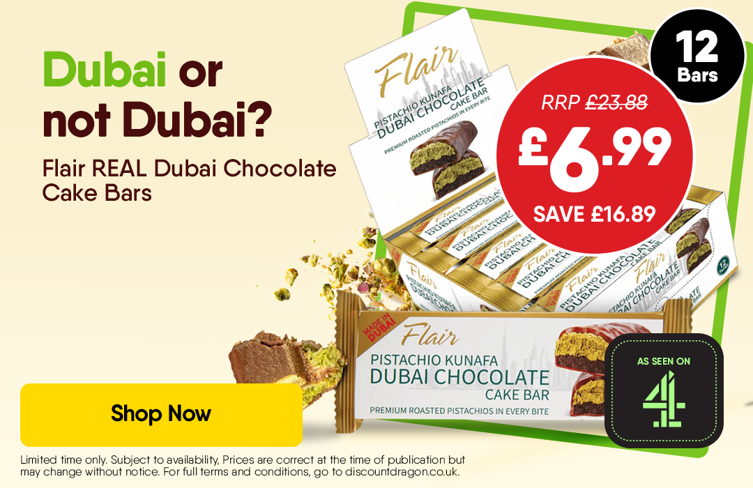 12 x Dubai Chocolate Bars - 6.99
