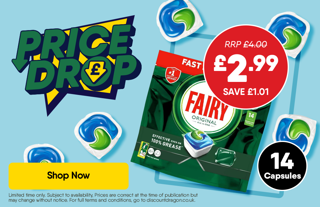 14 x Fairy Dishwasher Tabs - 2.99