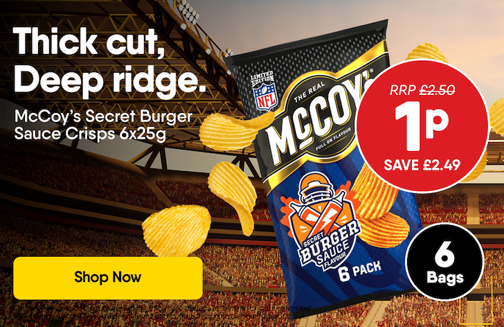 6 x McCoy's Crisps - 1p