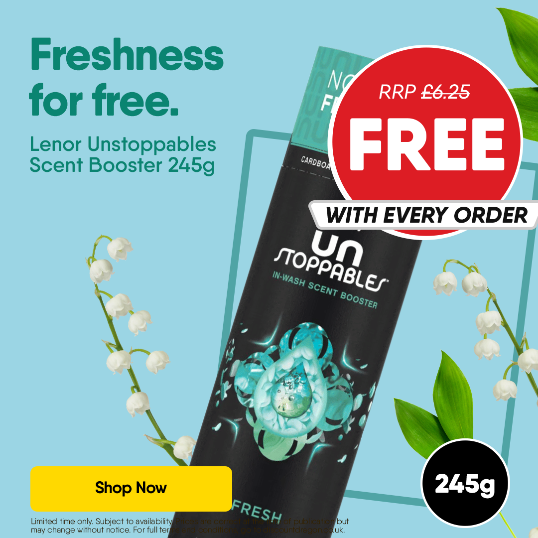 245g Tube Lenor Unstoppables Fresh In-Wash Scent Booster Beads FREE