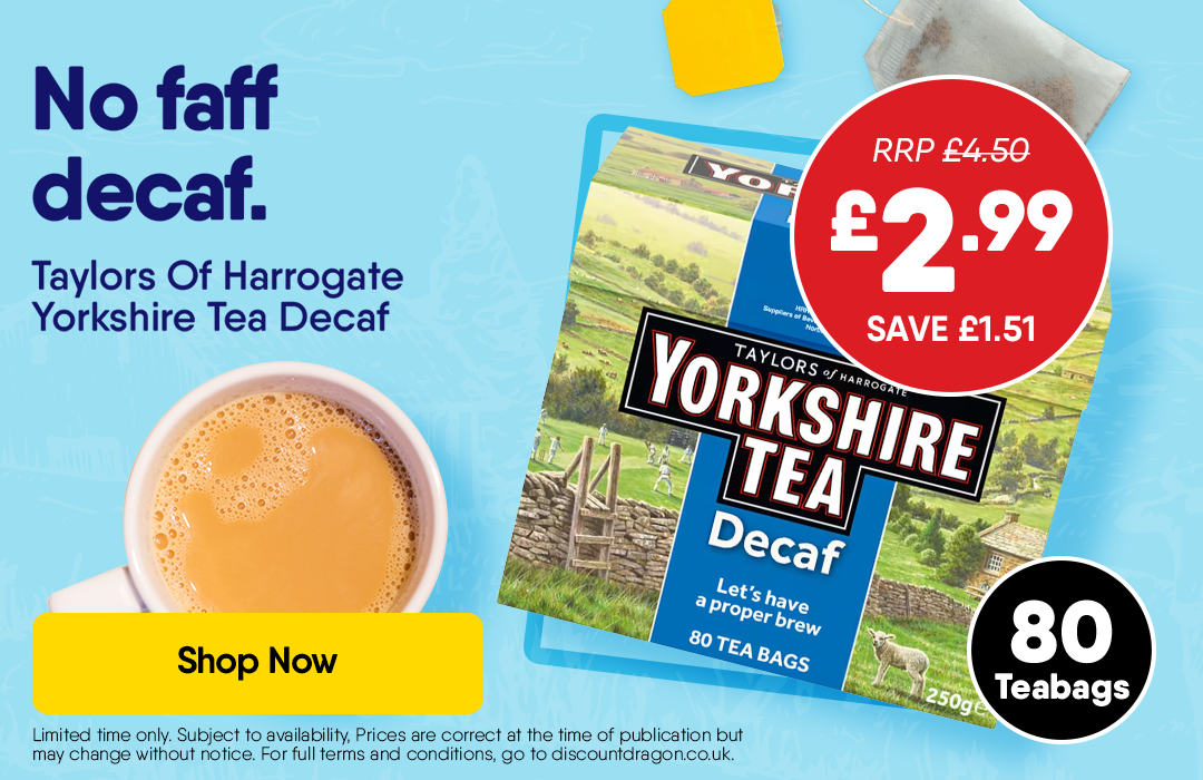Taylors Of Harrogate Yorkshire Tea Decaf - 2.99
