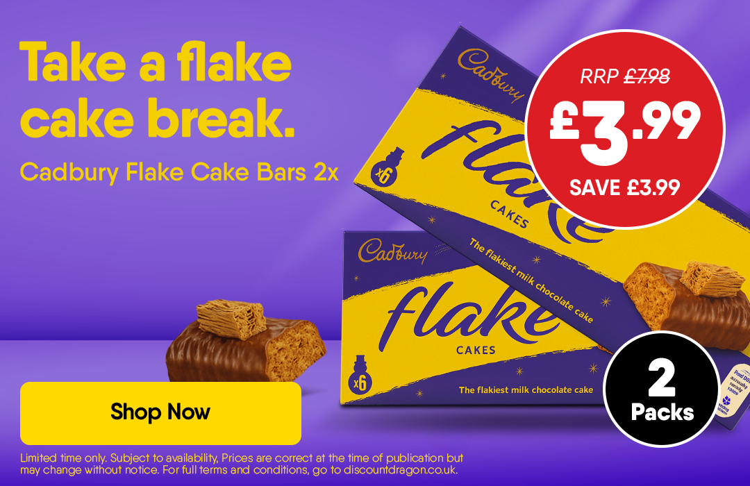 12 Cadbury Flake Cake Bars