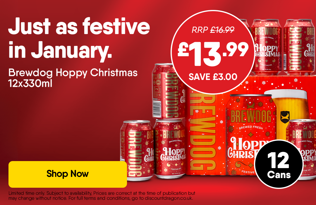 12 x 330ml Cans Brewdog Hoppy Christmas Festive IPA Beer