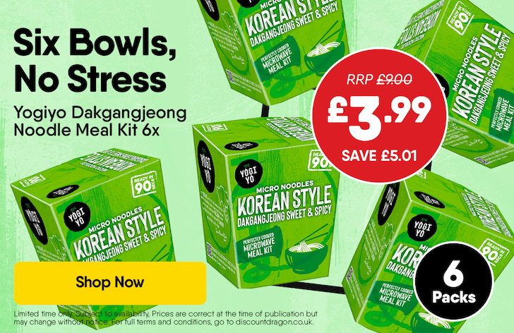 6 x Yogiyo Noodle Meal Kits - 3.99
