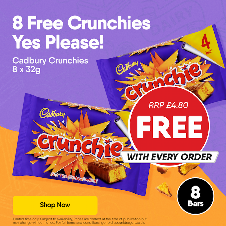 8x32g Cadbury Crunchies