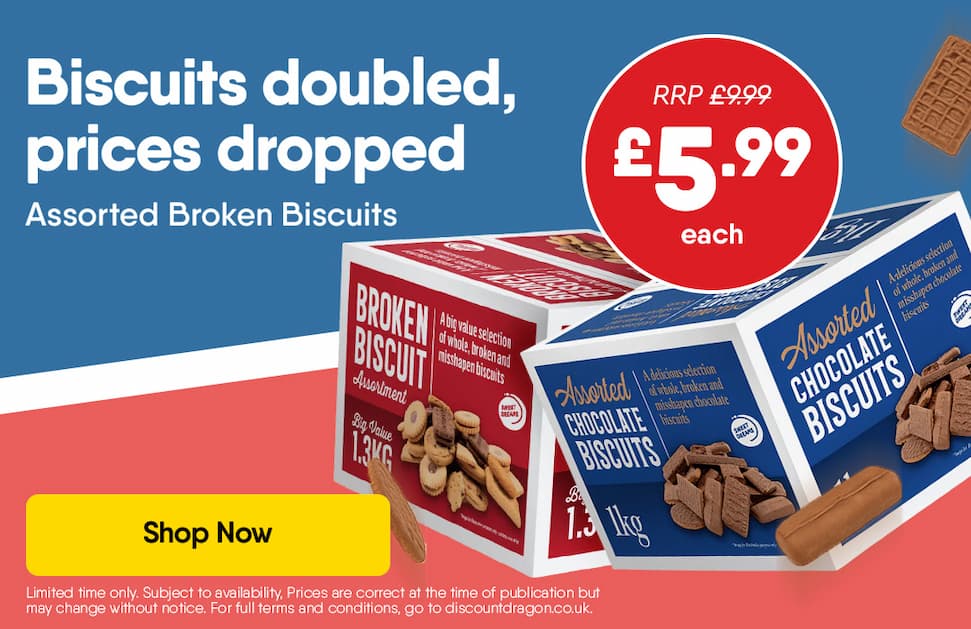 1.3kg Box Sweet Dreams Assorted Broken Biscuit Selection