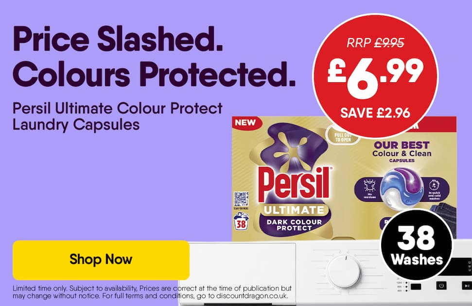 38 Washes Persil Ultimate Colour Protect Laundry Capsules