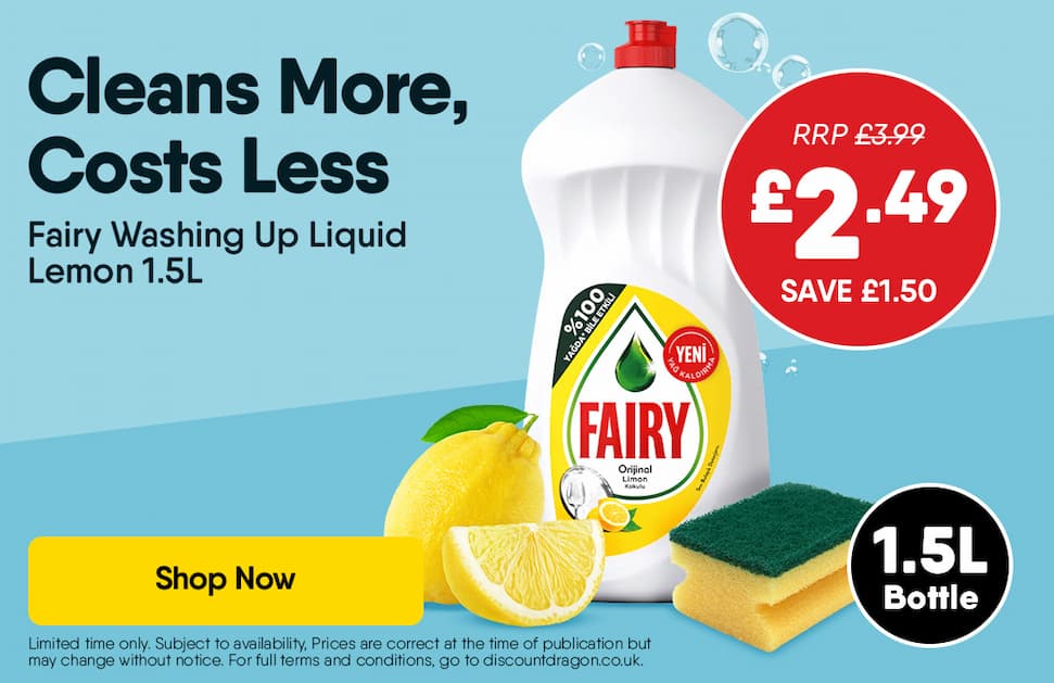 Fairy Washing Up Liquid Lemon 1.5L