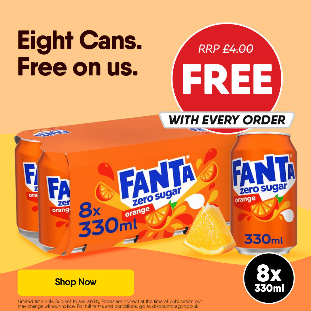 8 x 330ml Cans Fanta Zero Orange