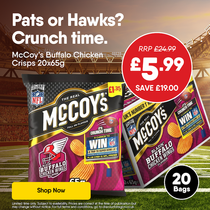 20 x McCoy's Crisps - 5.99