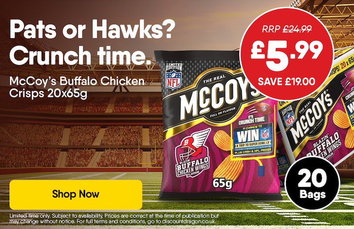 20 x McCoy's Crisps - 5.99