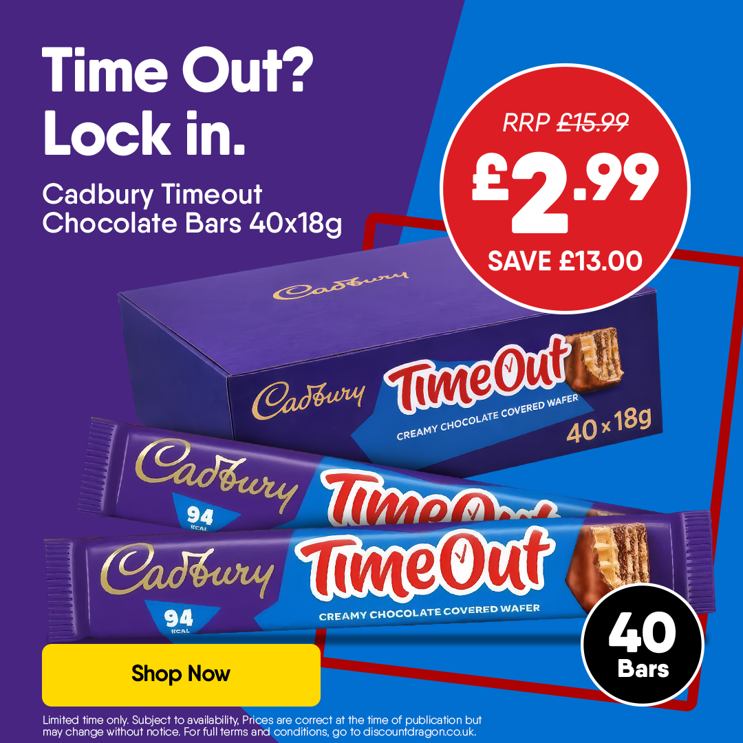Cadbury Timeout Bars 40 x 18g Bars