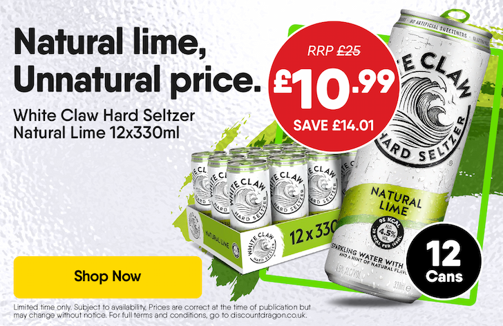White Claw Hard Seltzer Naural Lime 12x330ml