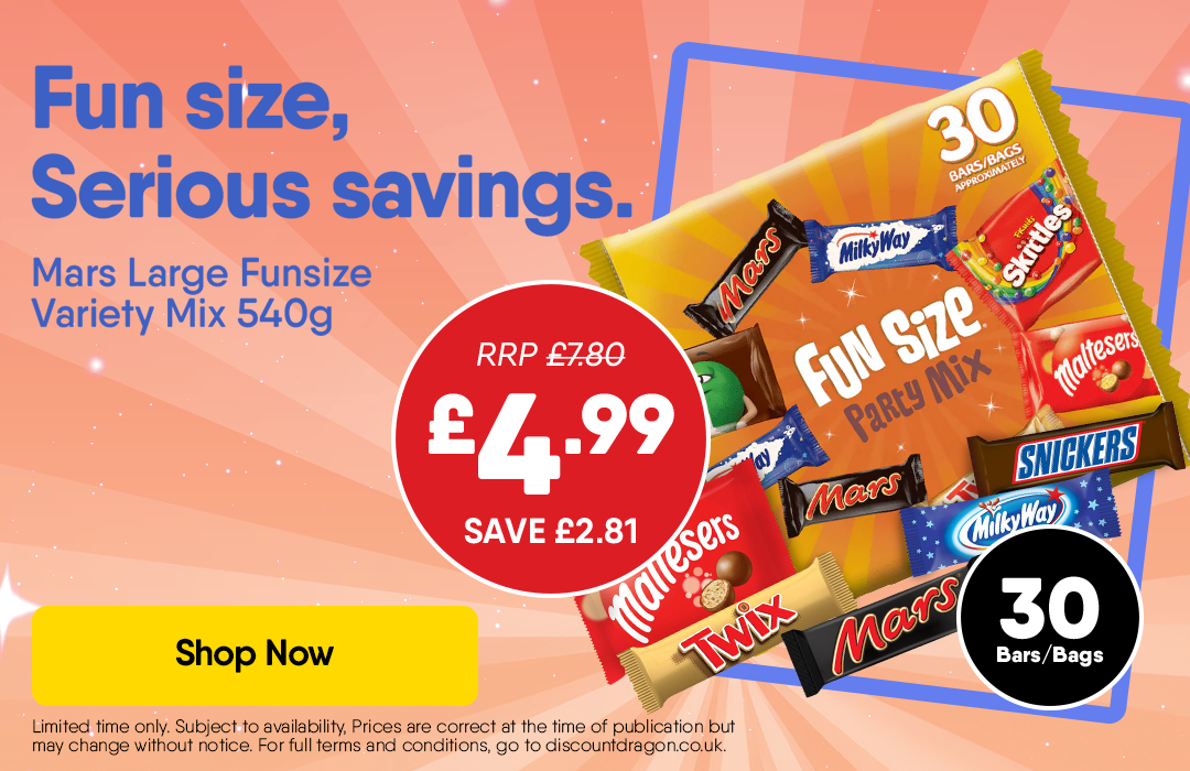 30 x Mars Funsize Variety Mix - 4.99