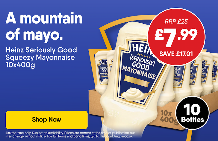 Heinz Mayonnaise 10x400g