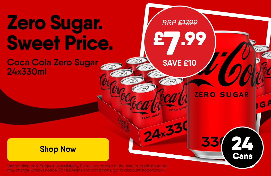 24 x Coca Cola Zero Sugar - 7.99