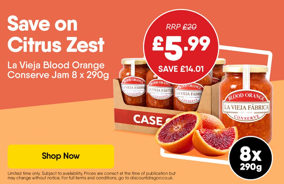 La Vieja Blood Orange Conserve Jam 8x290g