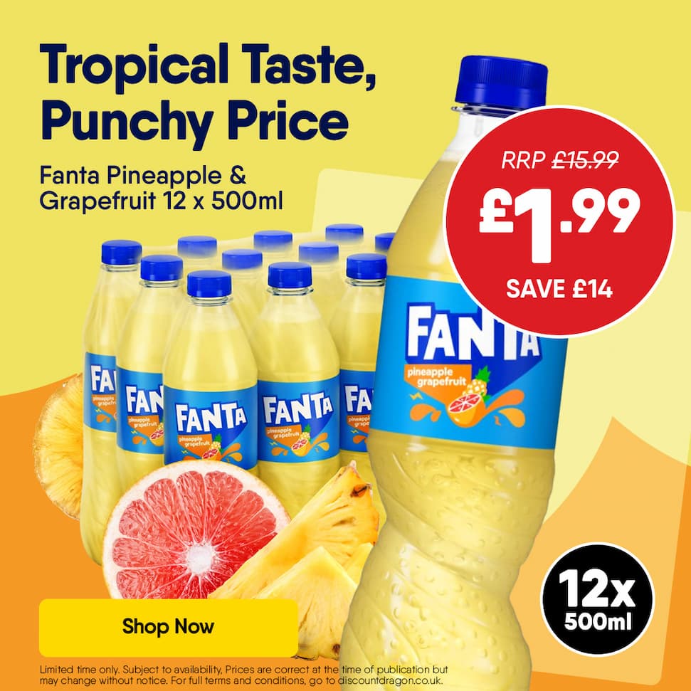12 Fanta Bottles for £1.99