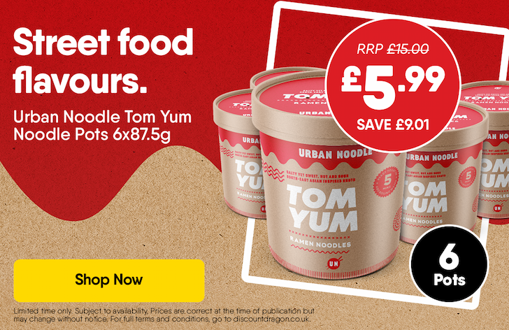 Urban Noodle Ramen Pots 6x87.5g