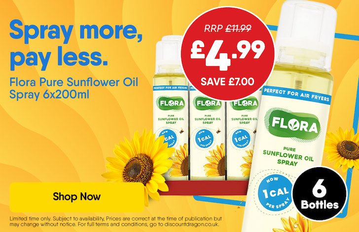 Flora Sunflower Oil 6x200ml