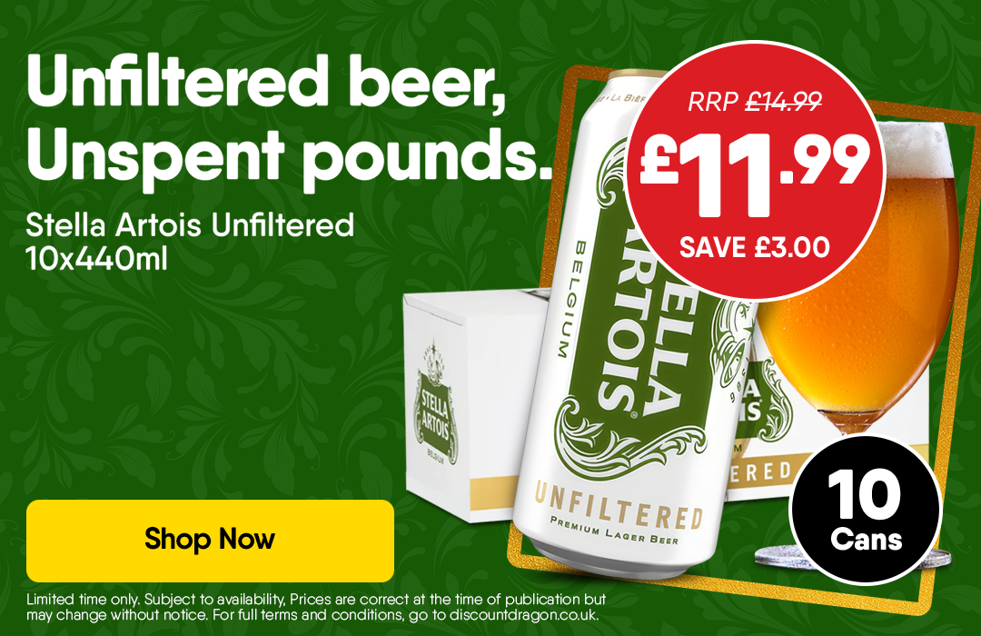Stella Artois Unfiltered Lager 10x440ml