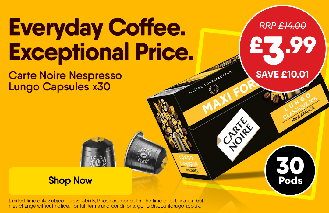 30 Carte Noire coffee pods for £3.99