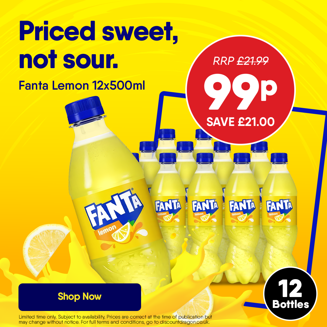 12 Fanta Lemon Bottles for 99p
