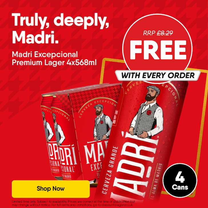 4 Cans of Madri for free